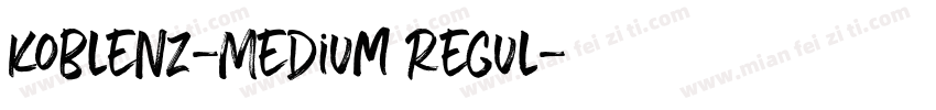 Koblenz-Medium Regul字体转换
